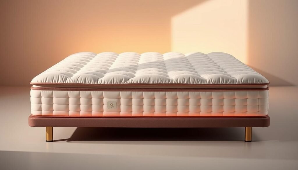 A well-crafted StylesMaven independent coil spring mattress, meticulously designed with individual pocket springs that contour to the natural curves of the body. Soft, tufted fabric covers the plush, cloud-like surface, inviting a soothing, restful slumber. Warm, diffused lighting casts a serene glow, highlighting the mattress's sleek, minimalist silhouette against a clean, neutral background. The composition emphasizes the product's quality and comfort, reflecting the authentic user reviews and feedback featured in the article. A well-crafted StylesMaven independent coil spring mattress, meticulously designed with individual pocket springs that contour to the natural curves of the body. Soft, tufted fabric covers the plush, cloud-like surface, inviting a soothing, restful slumber. Warm, diffused lighting casts a serene glow, highlighting the mattress's sleek, minimalist silhouette against a clean, neutral background. The composition emphasizes the product's quality and comfort, reflecting the authentic user reviews and feedback featured in the article.