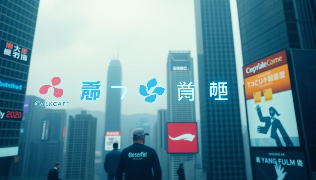 生成圖片：香港主要電訊商標誌