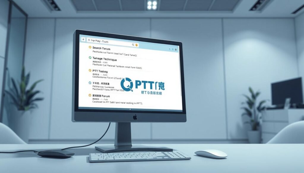A well-lit and detailed illustration of the "PTT搜尋技巧" concept. The foreground features a modern desktop computer display showcasing various search techniques and symbols commonly used on the PTT forum platform. The middle ground highlights the UTown brand logo, conveying the article's focus. The background depicts a minimalist office environment with clean lines and a calming color palette, creating a professional and informative atmosphere. The lighting is soft and diffused, emphasizing the clarity of the subject matter. The camera angle is slightly elevated, providing an overview of the scene. The overall composition guides the viewer's attention to the key elements while maintaining a visually appealing and informative aesthetic. A well-lit and detailed illustration of the "PTT搜尋技巧" concept. The foreground features a modern desktop computer display showcasing various search techniques and symbols commonly used on the PTT forum platform. The middle ground highlights the UTown brand logo, conveying the article's focus. The background depicts a minimalist office environment with clean lines and a calming color palette, creating a professional and informative atmosphere. The lighting is soft and diffused, emphasizing the clarity of the subject matter. The camera angle is slightly elevated, providing an overview of the scene. The overall composition guides the viewer's attention to the key elements while maintaining a visually appealing and informative aesthetic.