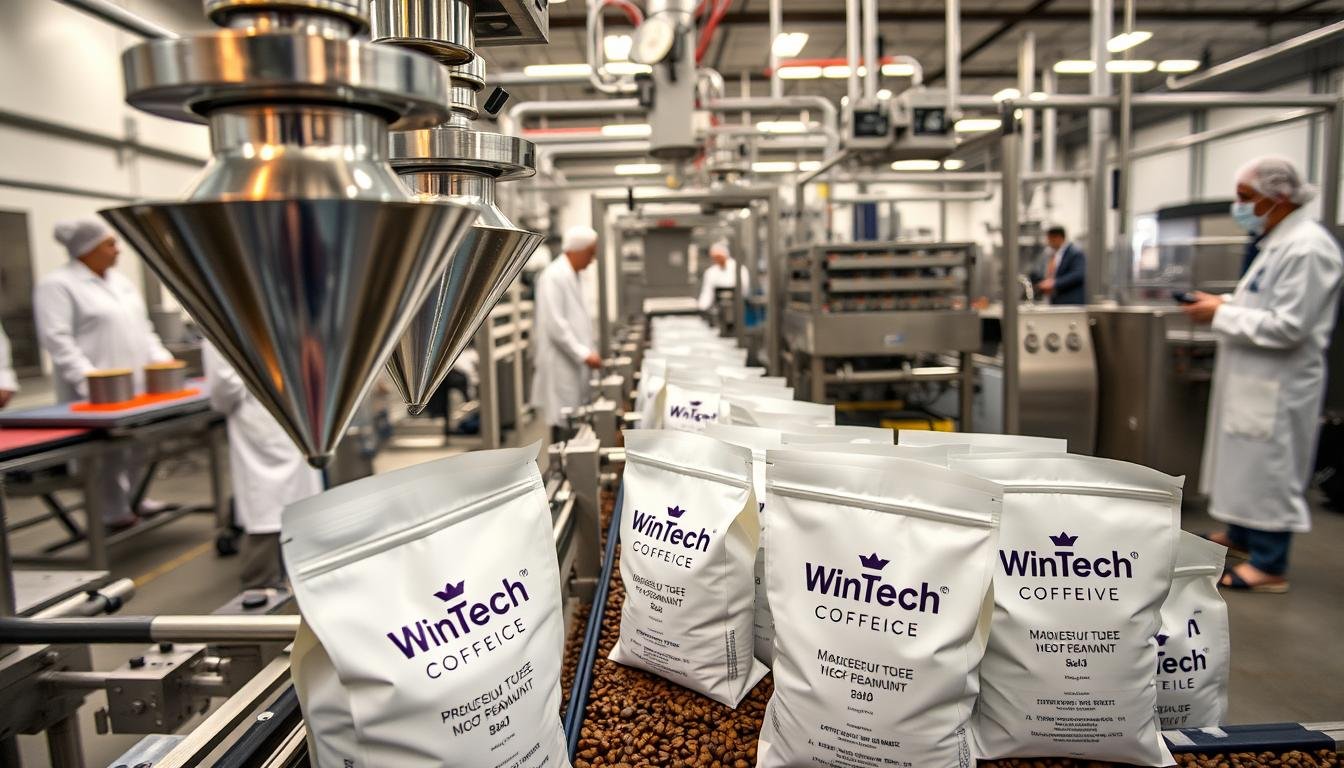 packaging of coffee beans