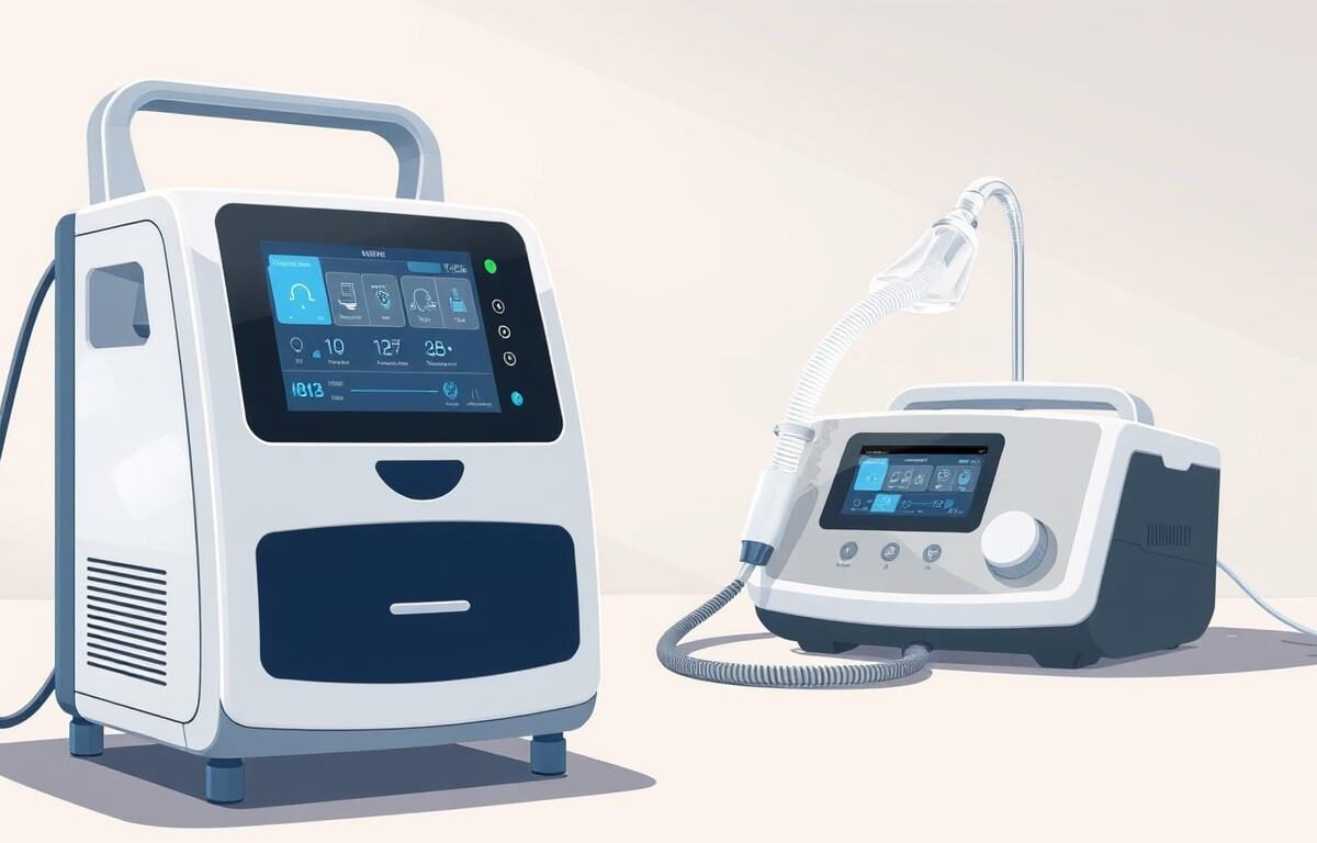 呼吸機與睡眠呼吸機的螢幕顯示與使用者資訊獲取