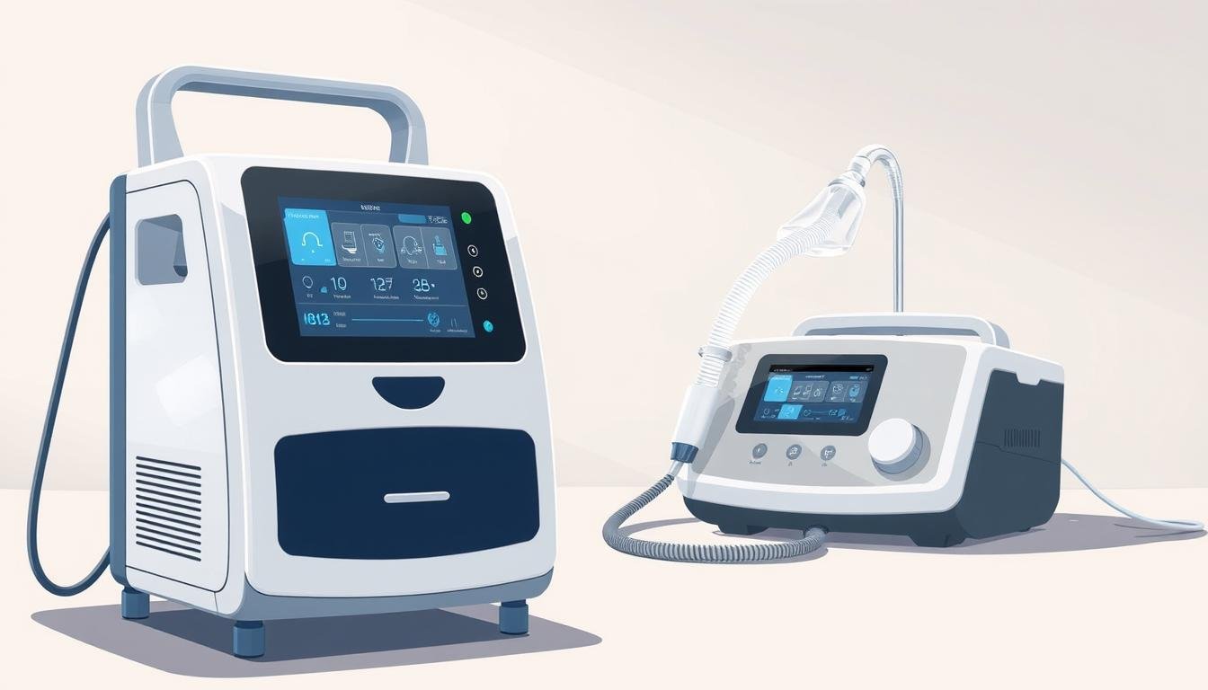 呼吸機與睡眠呼吸機的螢幕顯示與使用者資訊獲取